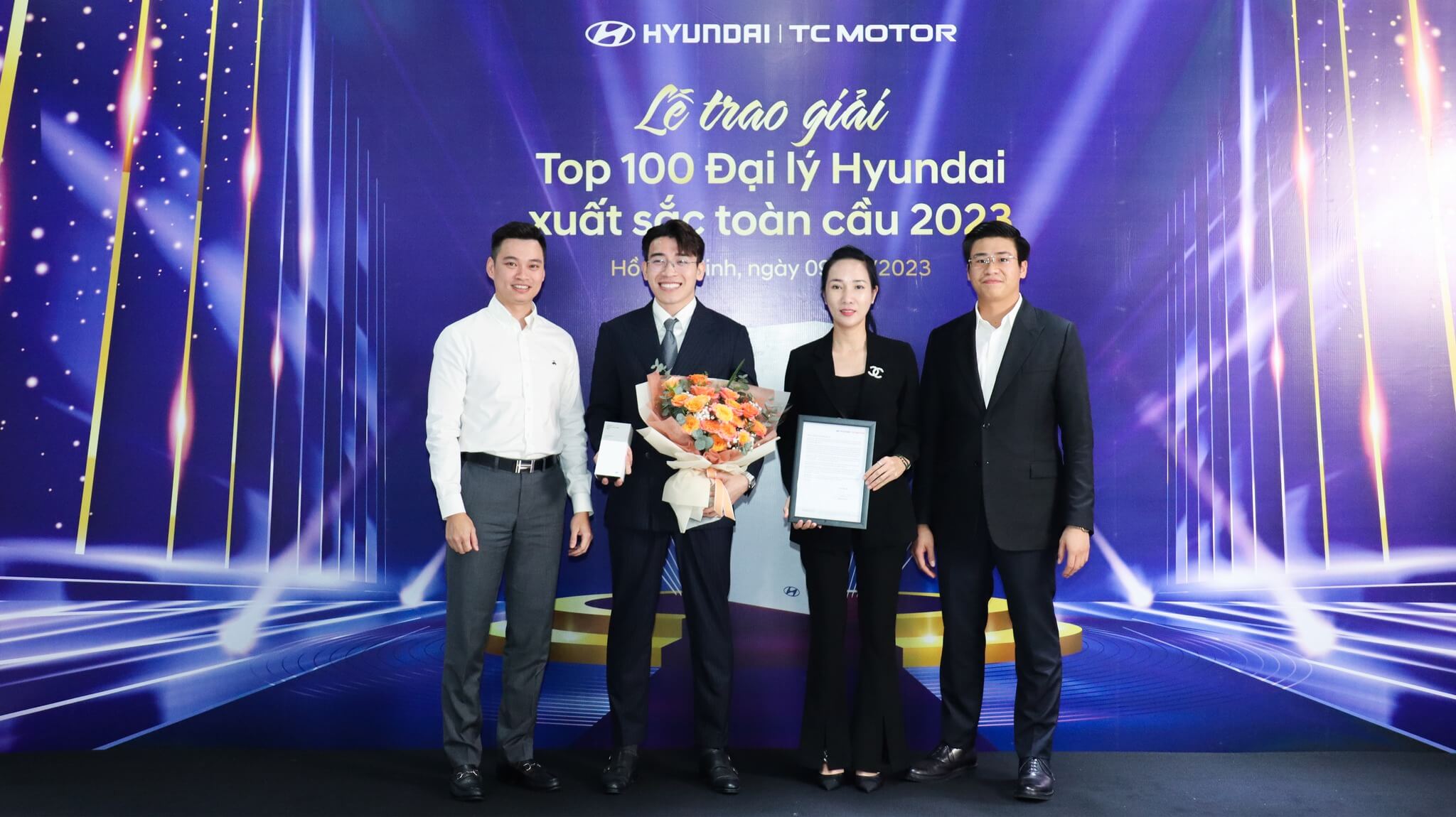 Hyundai Ngọc An Vinh Dự Đạt Giải Thưởng “Top 100 Đại Lý Hyundai Xuất Sắc Toàn Cầu 2023”