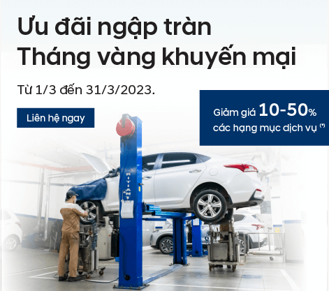 Khuyến mại dịch vụ tháng 3, miễn phí giao nhận xe, Giảm giá 10 % – 50% các hạng mục dịch vụ